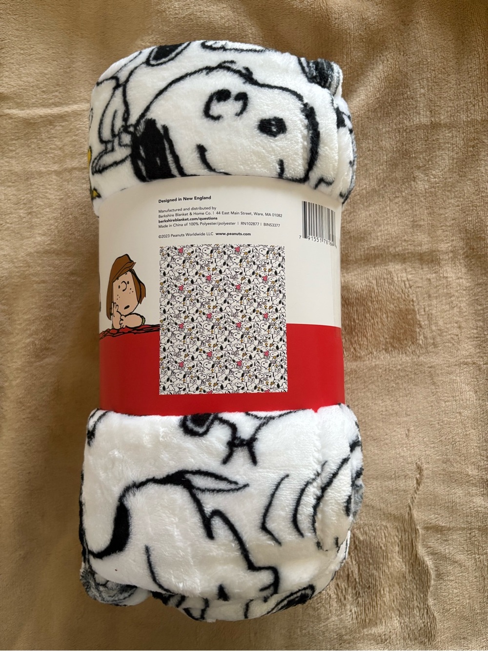 Peanuts VelvetLoft Throw - Picture 3 of 3